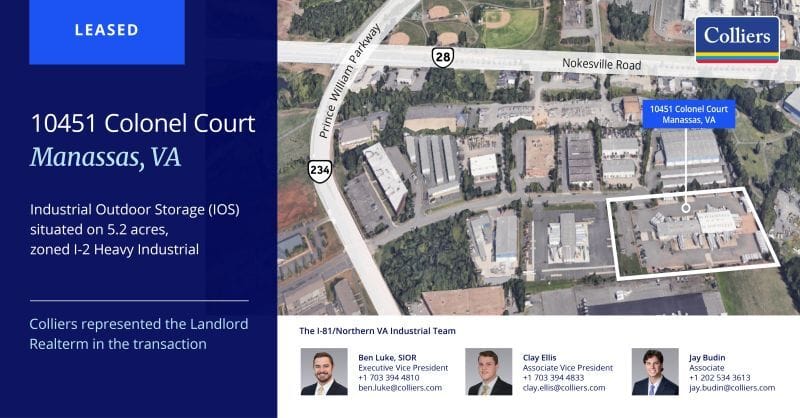 Colliers leases NoVA IOS