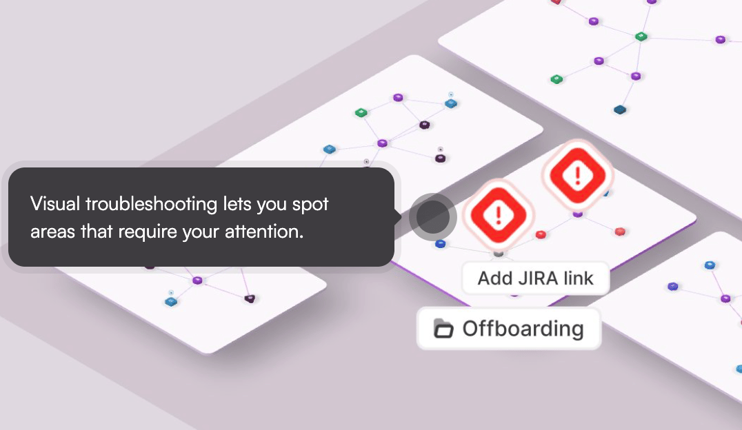 Make Grid diagram visually showing errors in a workflow