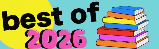 graphic saying best of 2026 with stack of books