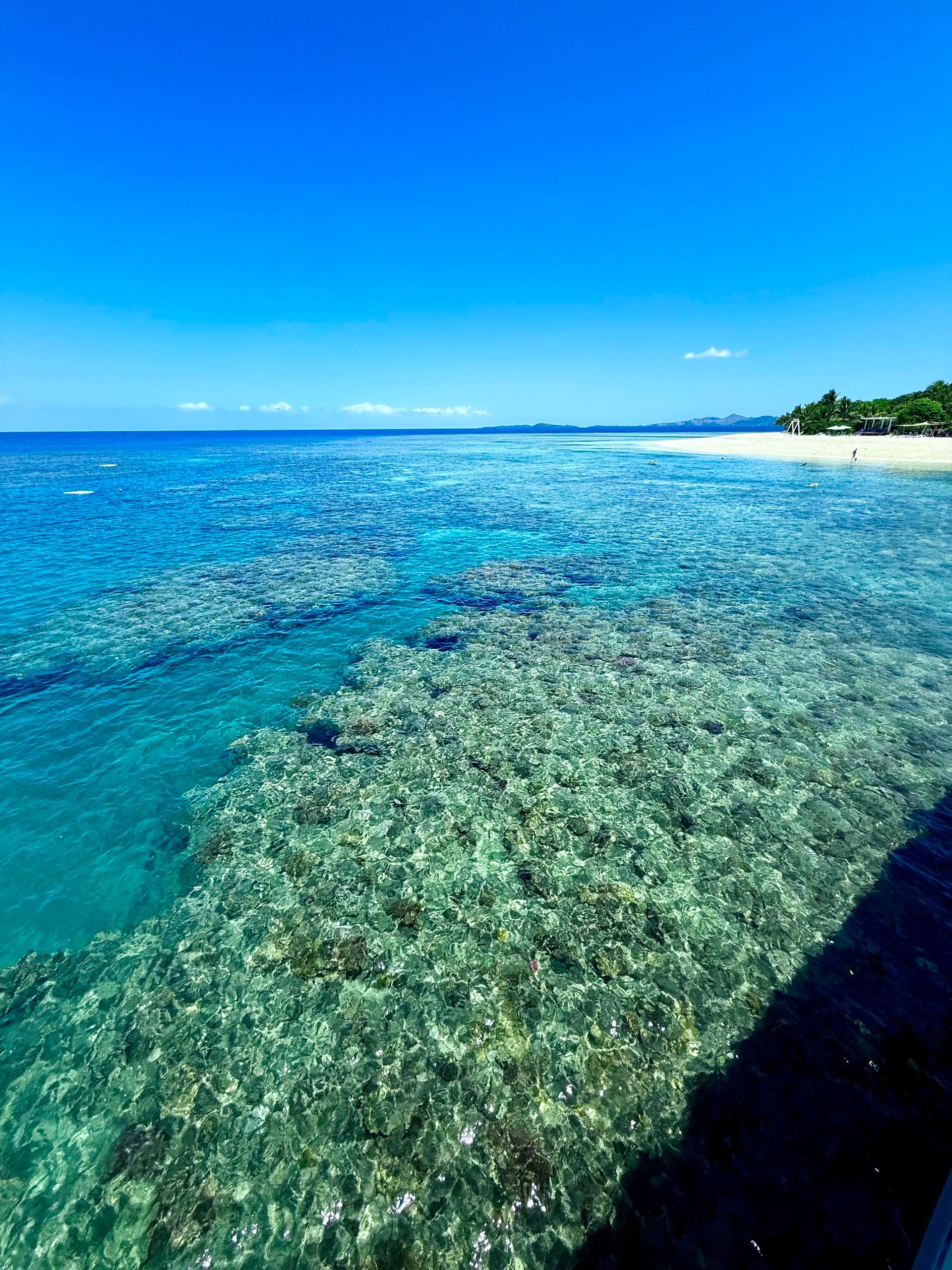 The crystal clear, turquoise waters at Malamala Beach Club in Fiji