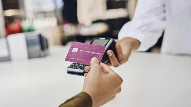 Porsche Card credit card with 911 silhouette design