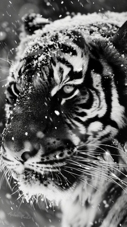 Frozen Majesty: The Tiger in Winter