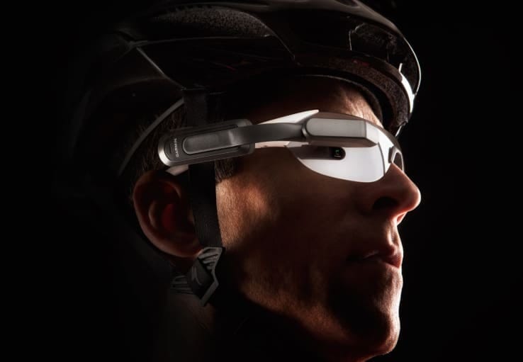 Varia Vision Garmin augmented reality helmet 