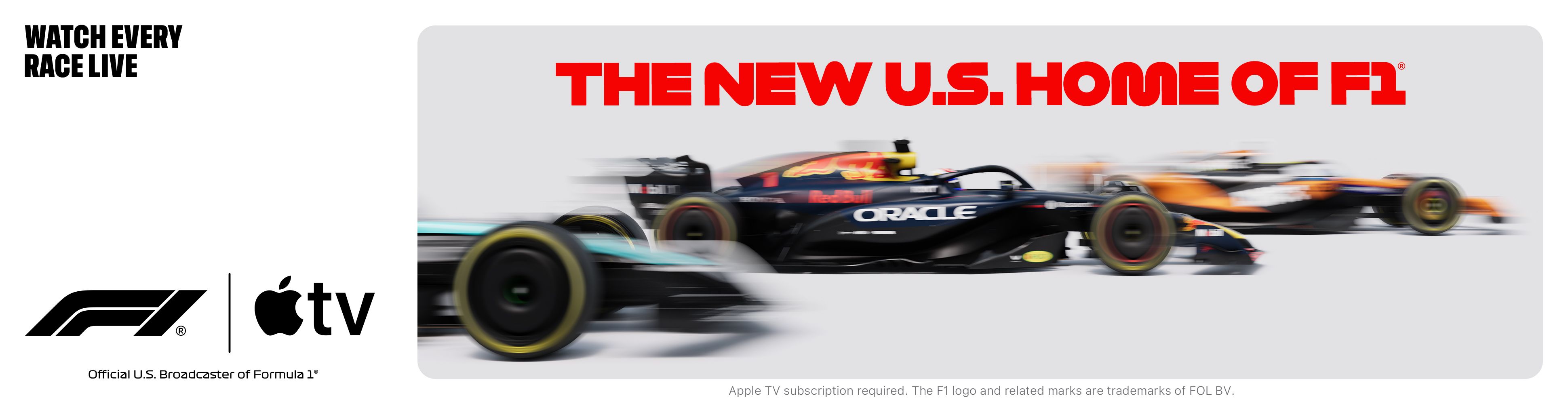 Watch F1 on AppleTV live