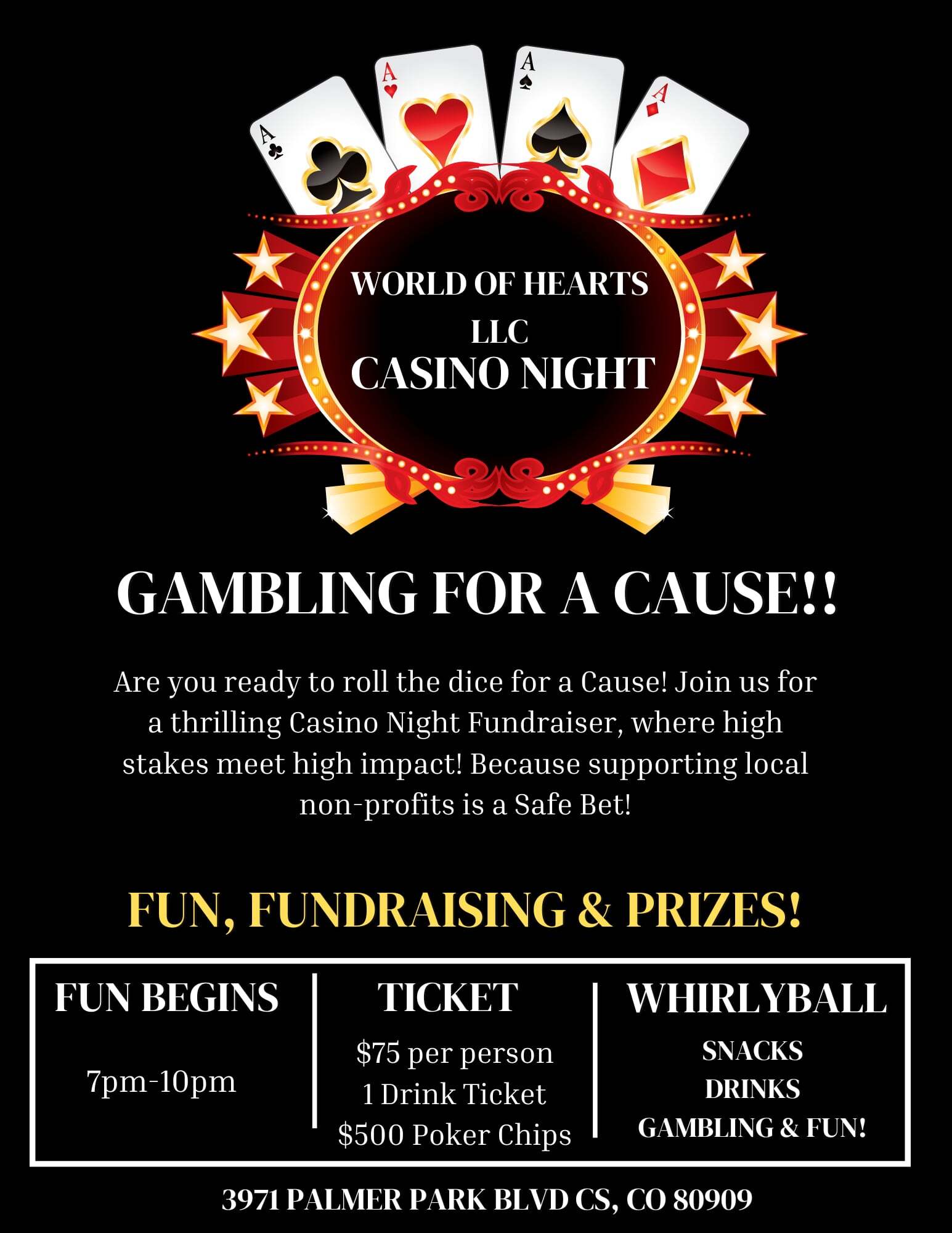 fundraiser on Sept 13th at Whirlyball