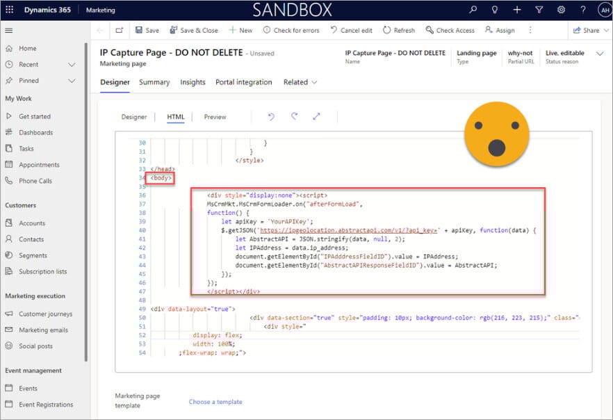 Capture IP Address and Geolocation Data with Dynamics 365 Marketing Forms