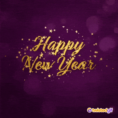 New Year Hello GIF by TwistedGif