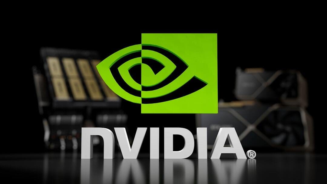Nvidia logo in 3D. Feel free to contact me through email mariia@shalabaieva.com