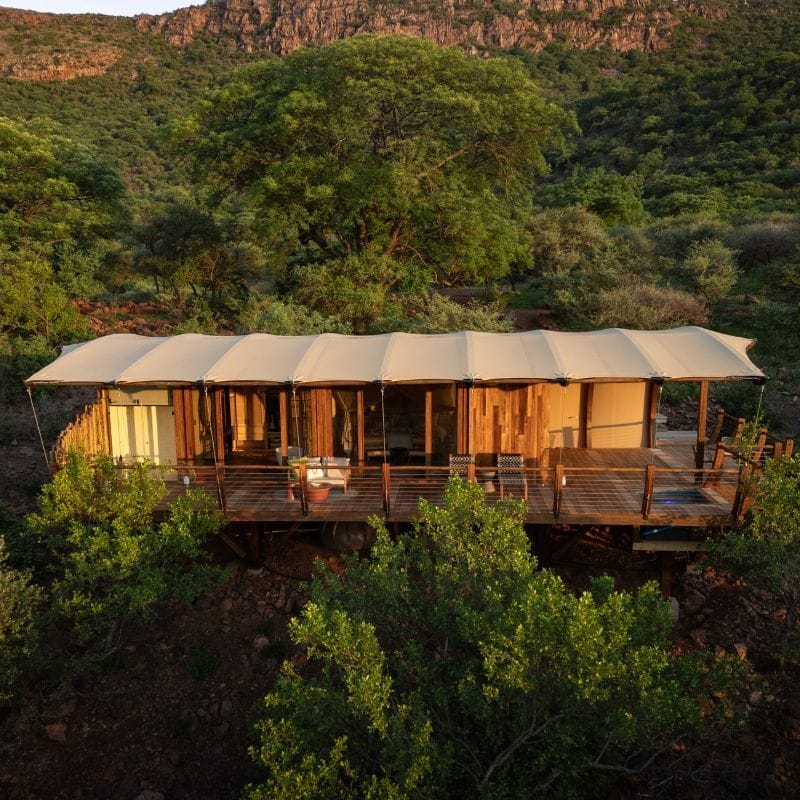 a safari lodge