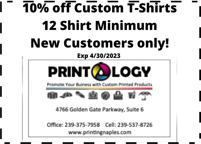 A flyer advertising a t-shirt sale.