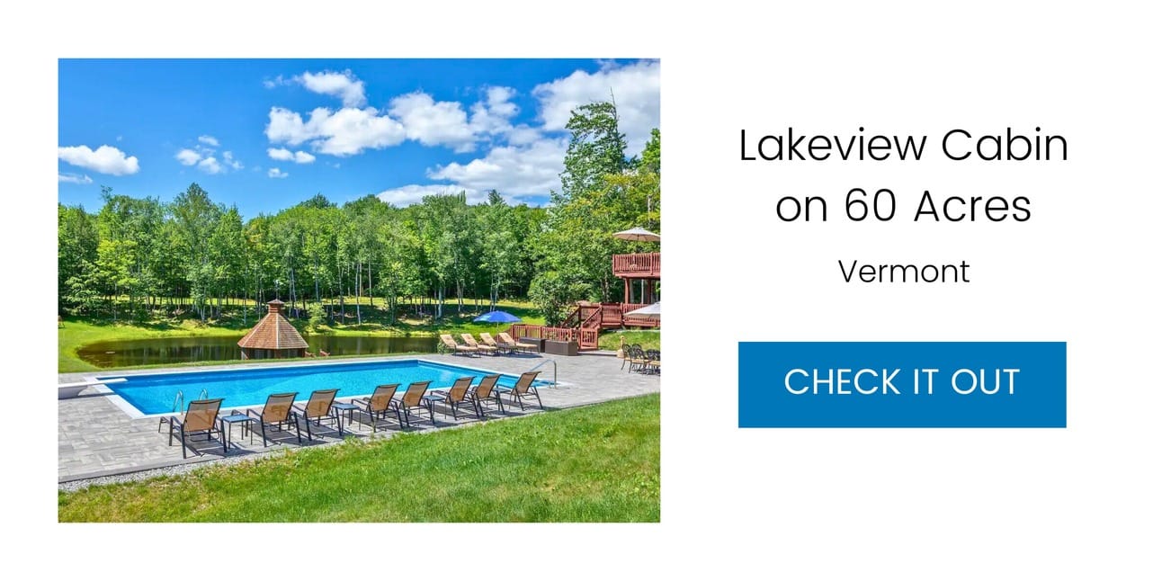 Lakeview cabin on 60-acre property – Peru, Vermont