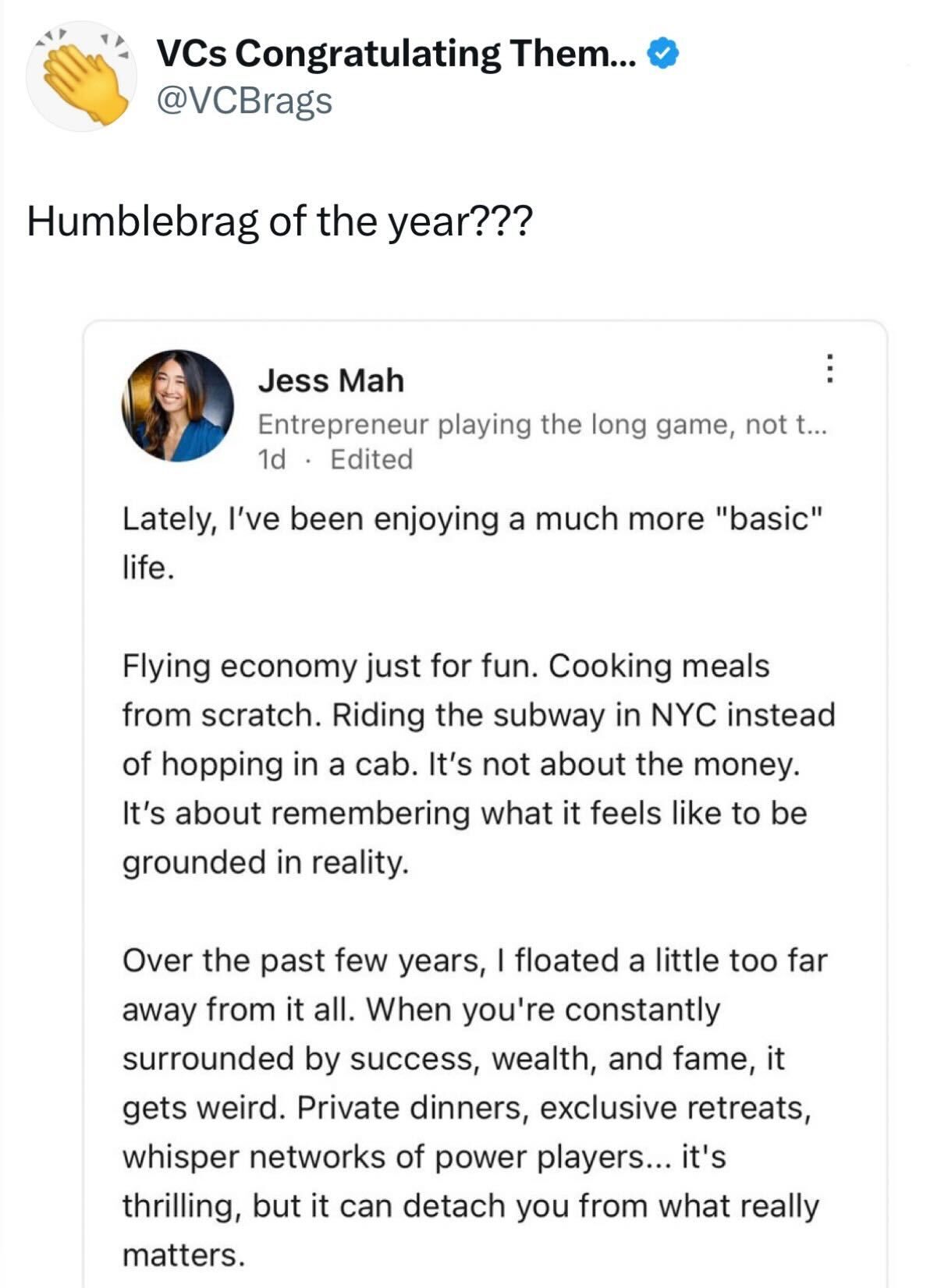 short squeez humblebrag of the year meme