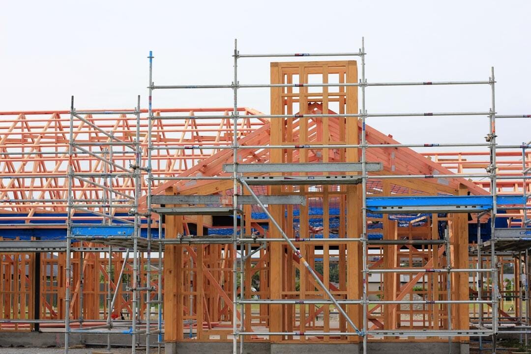 New home being constructed