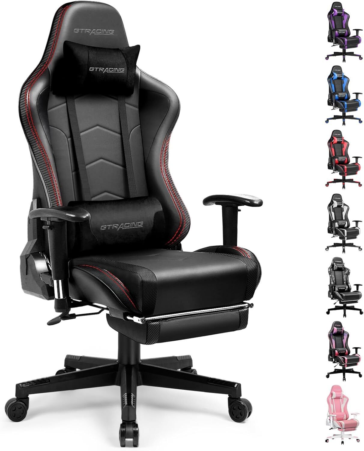 GTRacing Music Series – Built-In Bluetooth Speakers A gaming chair with integrated Bluetooth speakers, a strong frame, and ergonomic design, delivering immersive sound and full-day comfort.