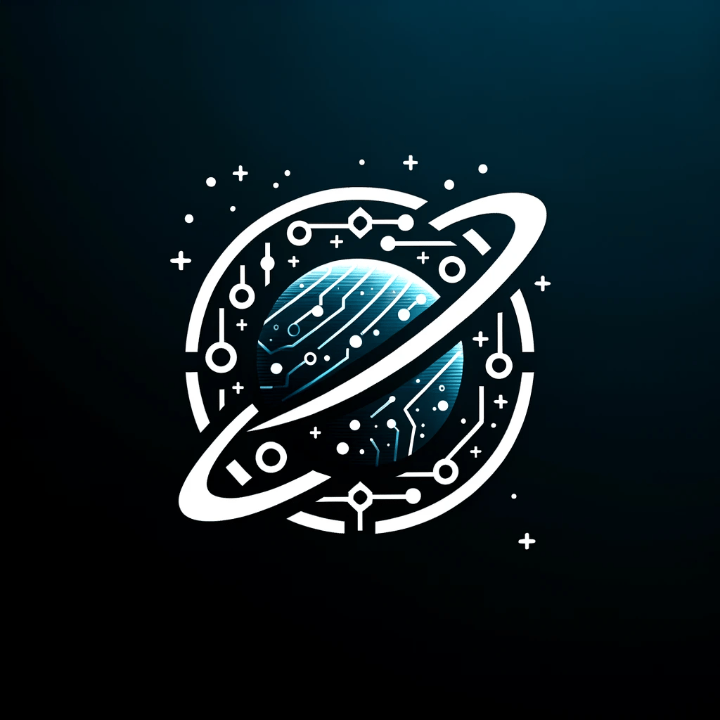 Abstract logo for [IT integrator], includes company's name associated with [SpaceX]