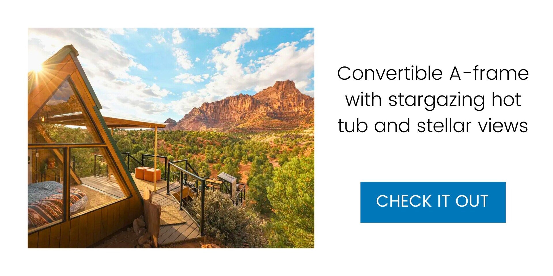 Convertible A-frame with stargazing hot tub and stellar views