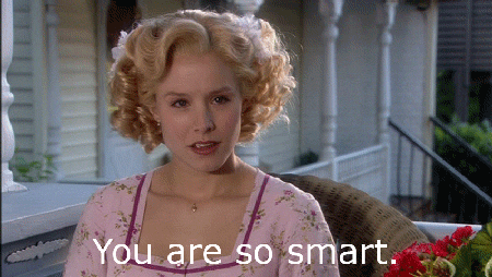 Ist das nicht AUSSERORDENTLICH clever? Ganz fabelhaft, wir sind begeistert und sagen: You are so smart!