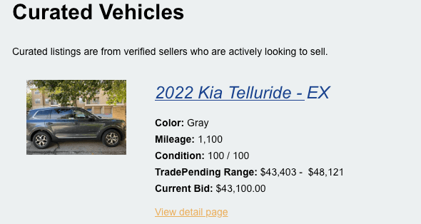Kia Telluride for sale