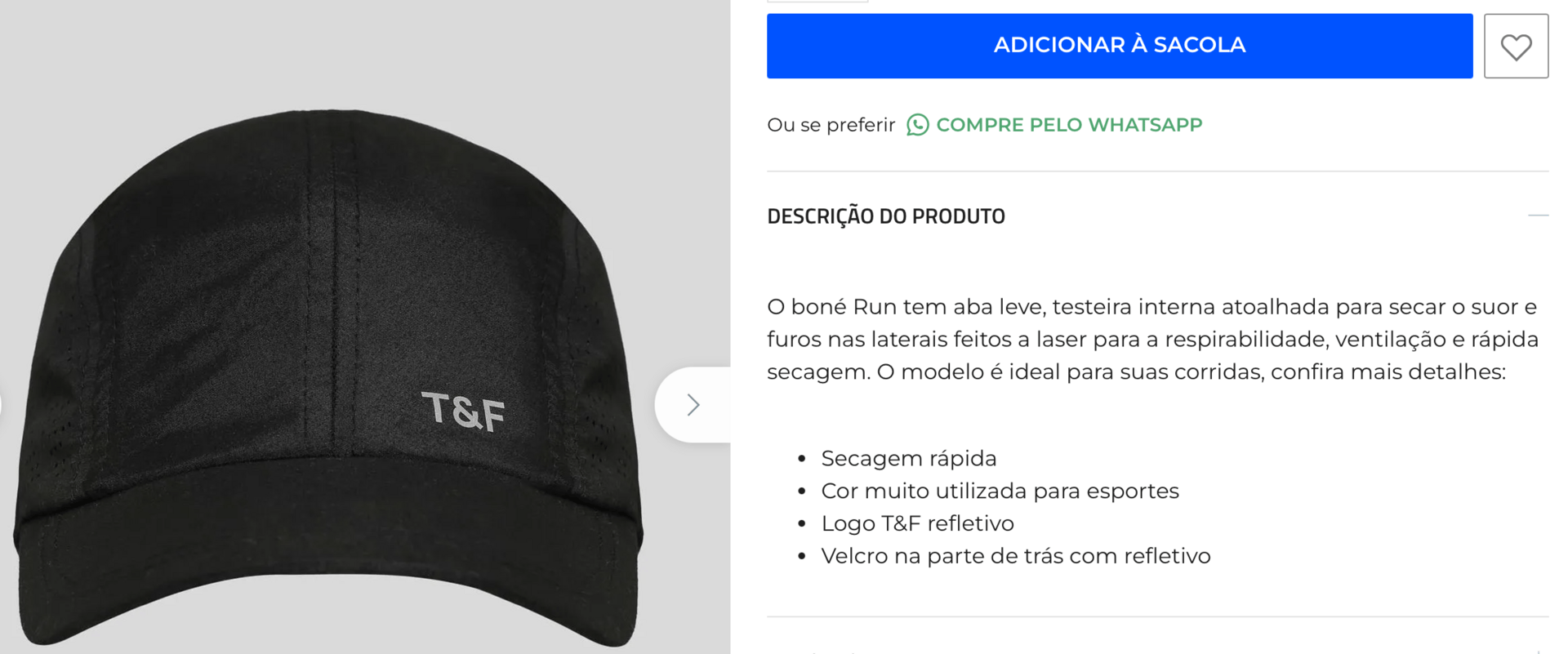 Boné Run Track&Field