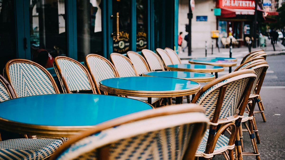 outdoor café on sidewalk