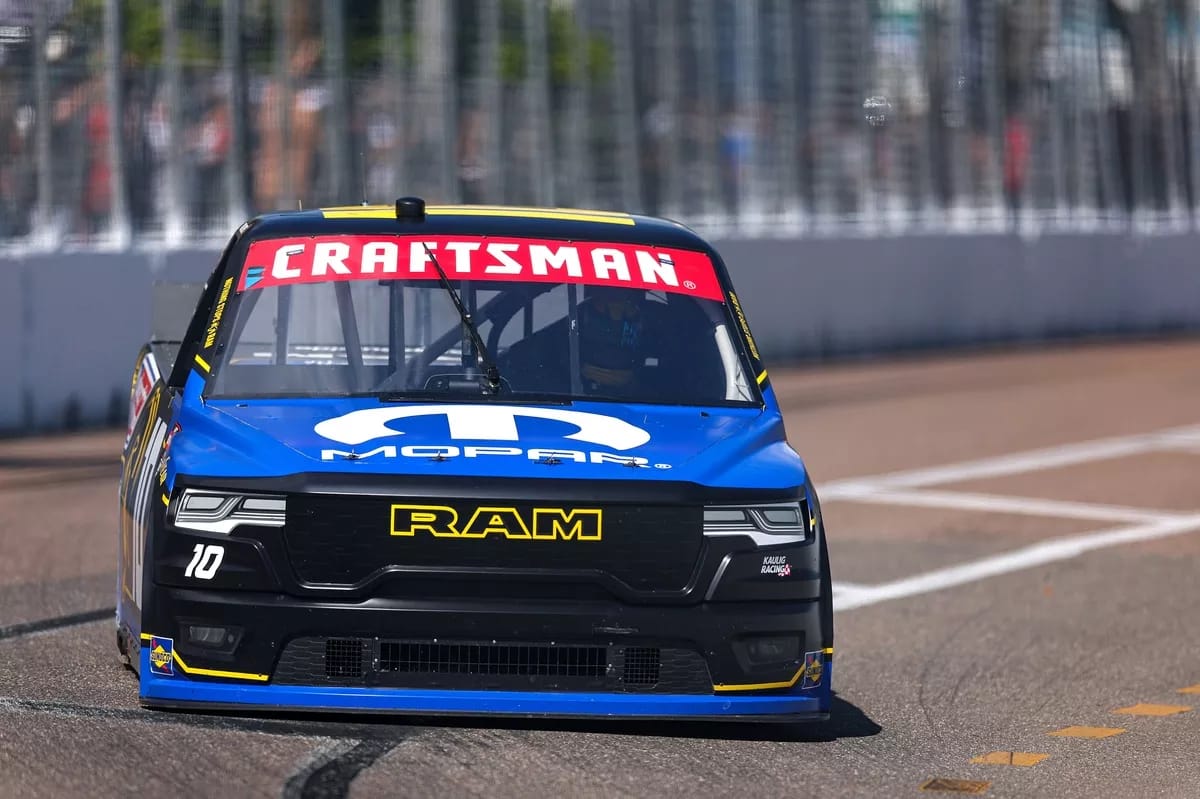 front of RAM NASCAR Truck