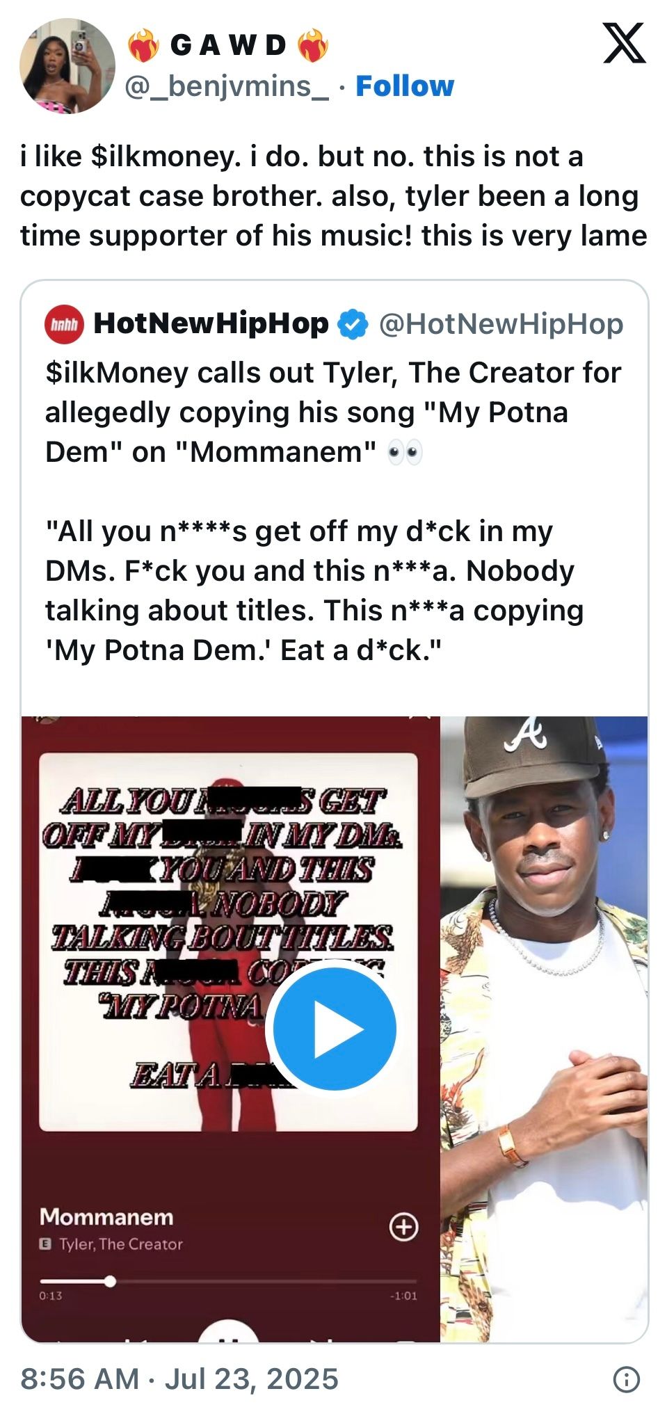 Post on X
