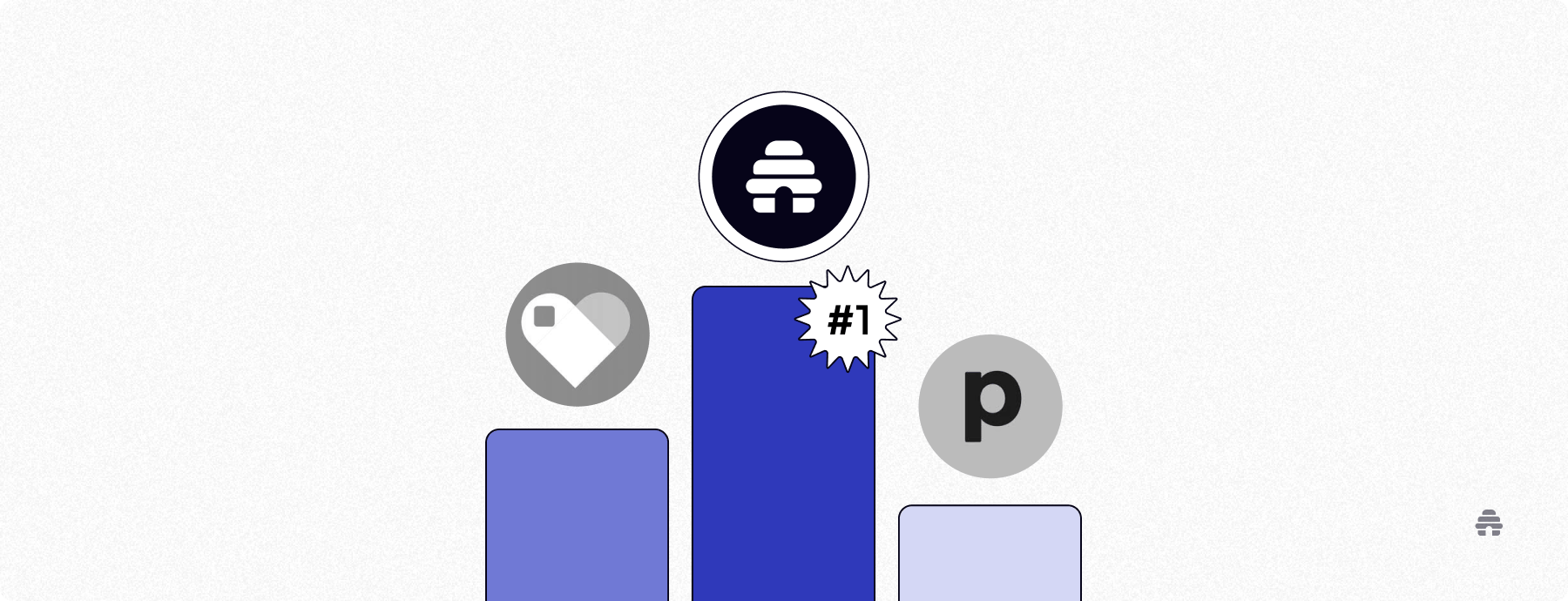 Bar chart with beehiiv ranked #1 above other monetization platforms, highlighting creator earnings and product revenue advantages on beehiiv.