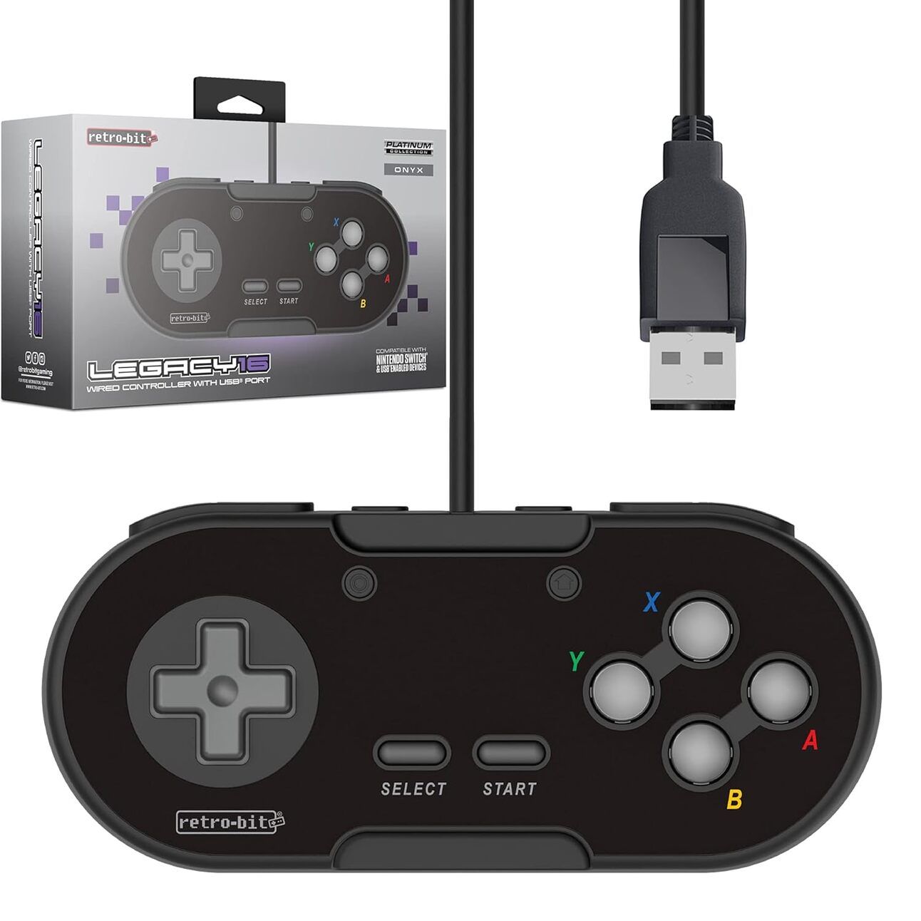 Retro-Bit Legacy16 – For the Nostalgic Player A wireless, SNES-style retro gaming controller, compatible with Switch and PC, perfect for reliving classic gaming memories in a modern setup.