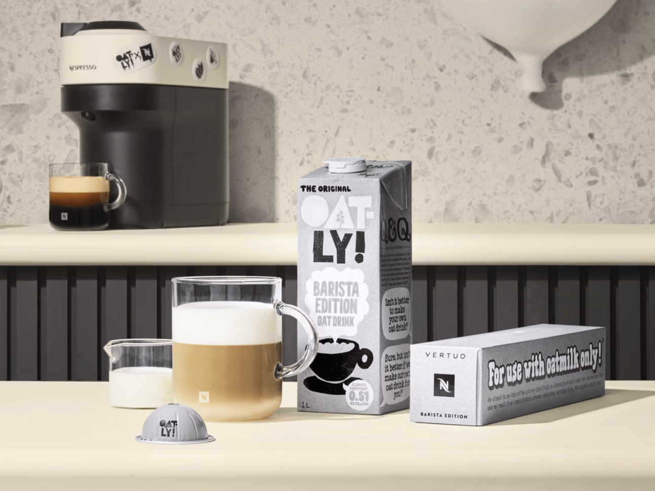 Oatly x Nespresso