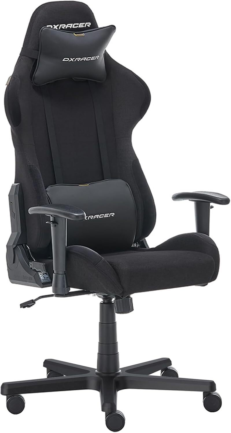 DXRacer Formula Gaming Chair – Modular, Modern, Masterful A customizable racing-style gaming chair with swappable accessories, premium microfiber leather, and a magnetic headrest for hardcore gamers.