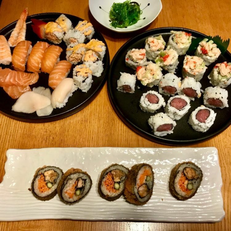 Windbell sushi assortment.