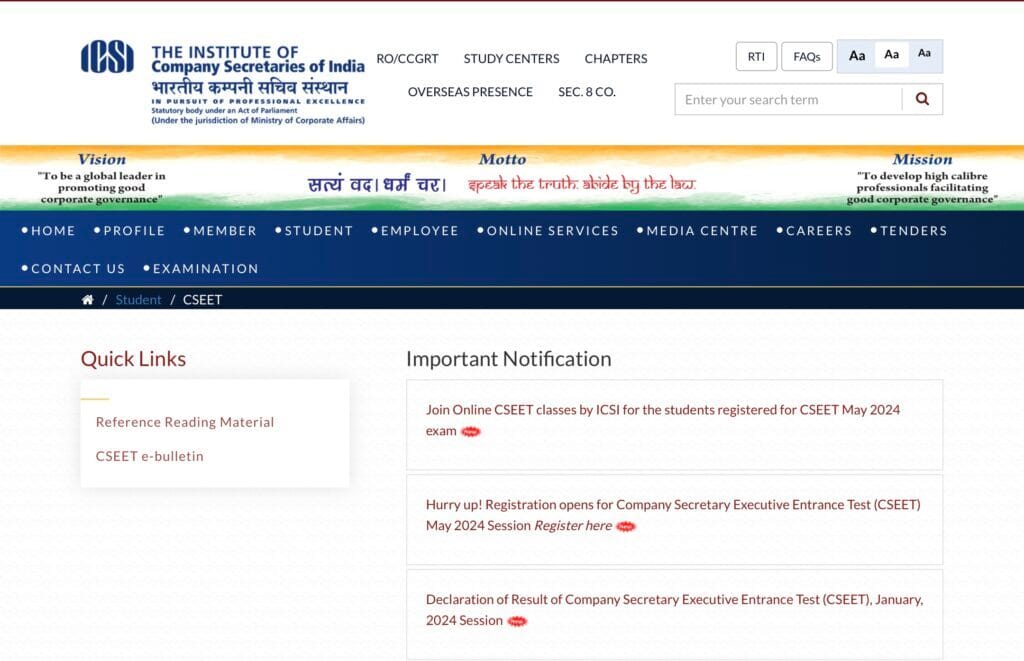 CSEET Exam