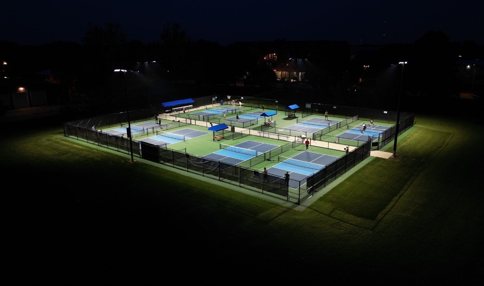 A brand-new pickleball complex in Champaign, Illinois