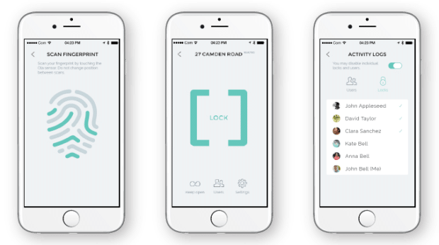 Ola smart fingerprint lock