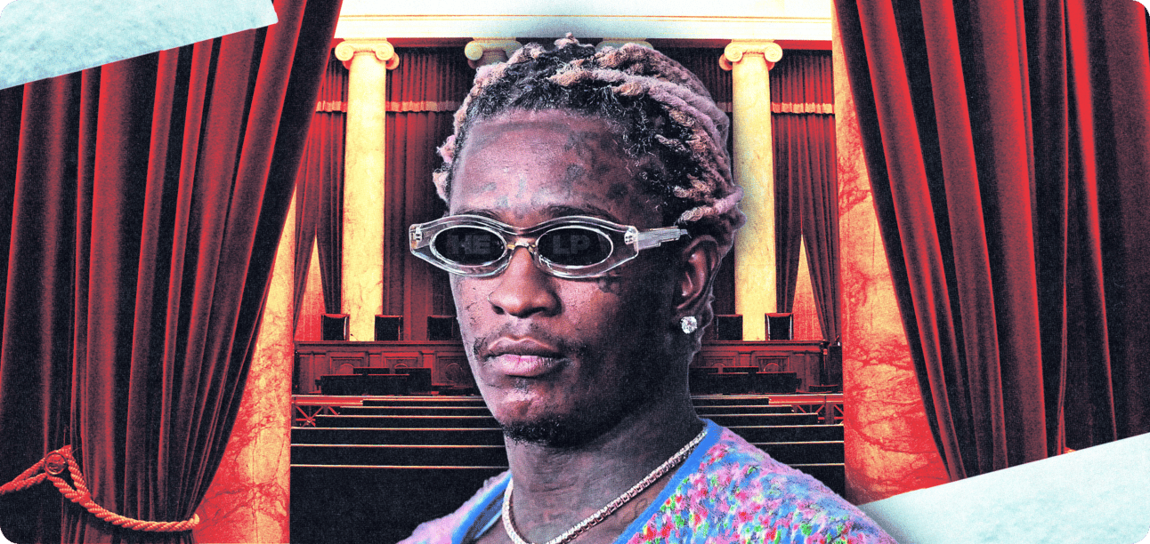 Young Thug wearing sunglasses