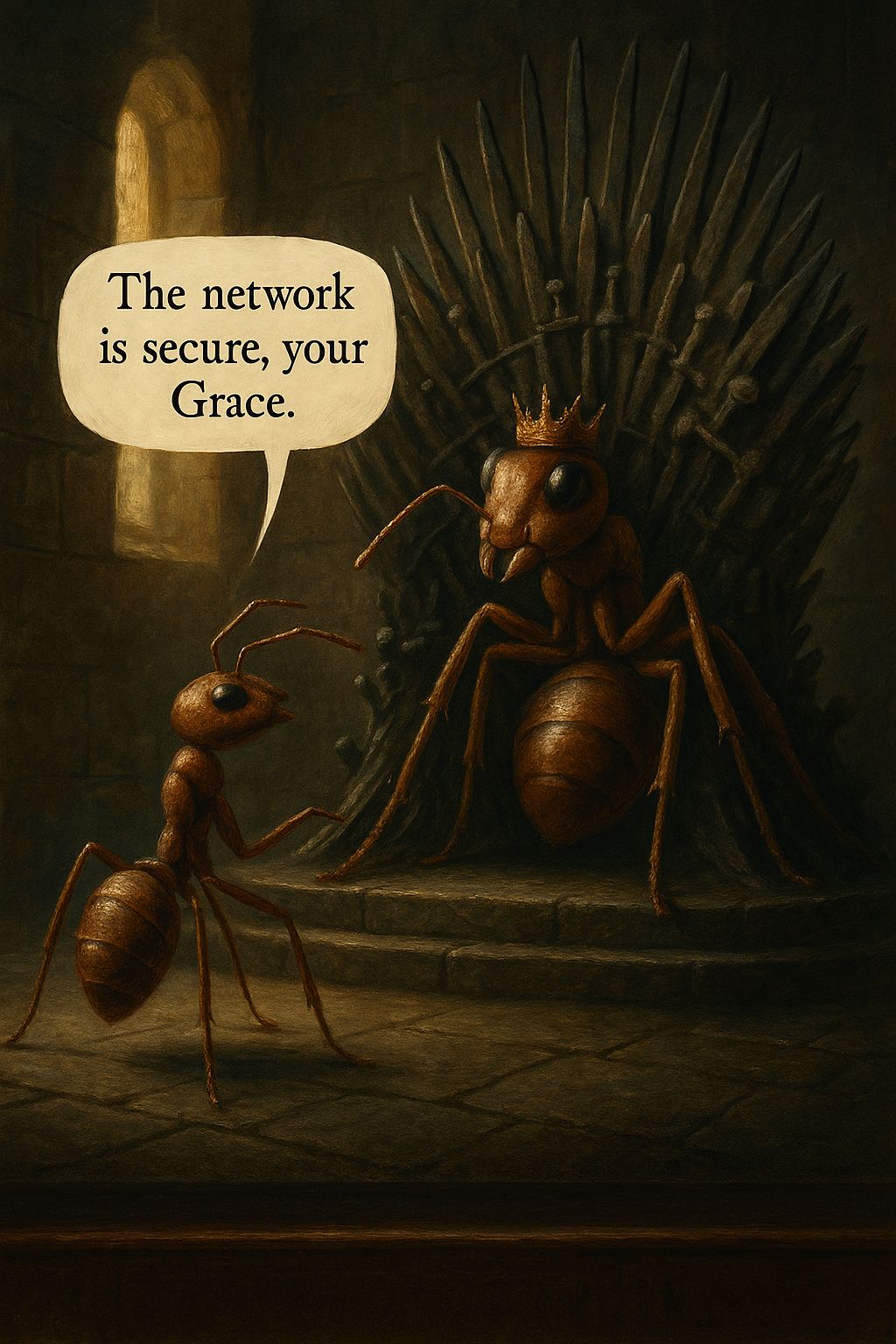 ant talking to the queen