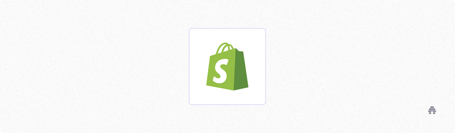 Shopify logo on a light background, representing an ecommerce platform creators may use alongside or compare with beehiiv for selling products.