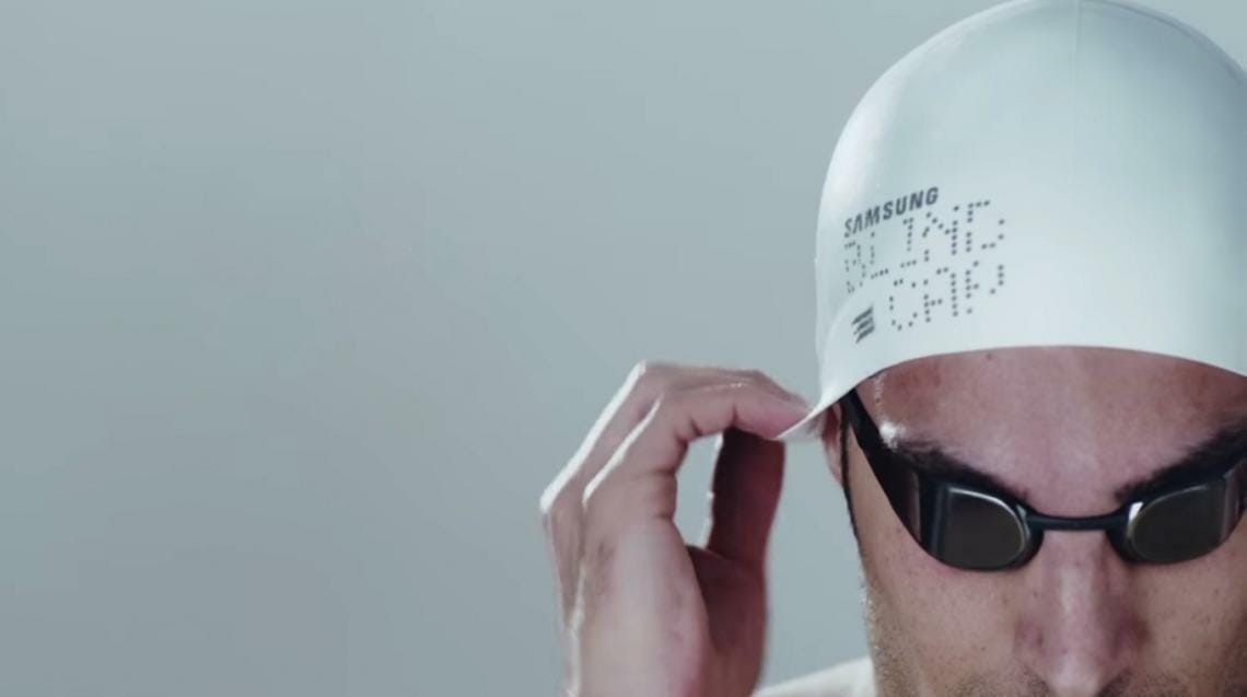 Blind Cap Samsung blind swimming cap