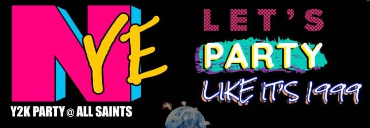 all saints event new years eve party flyer