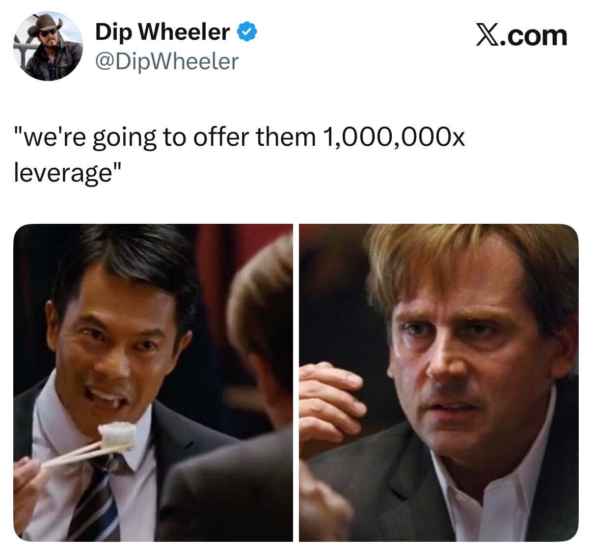 short squeez we're going to offer then leverage meme