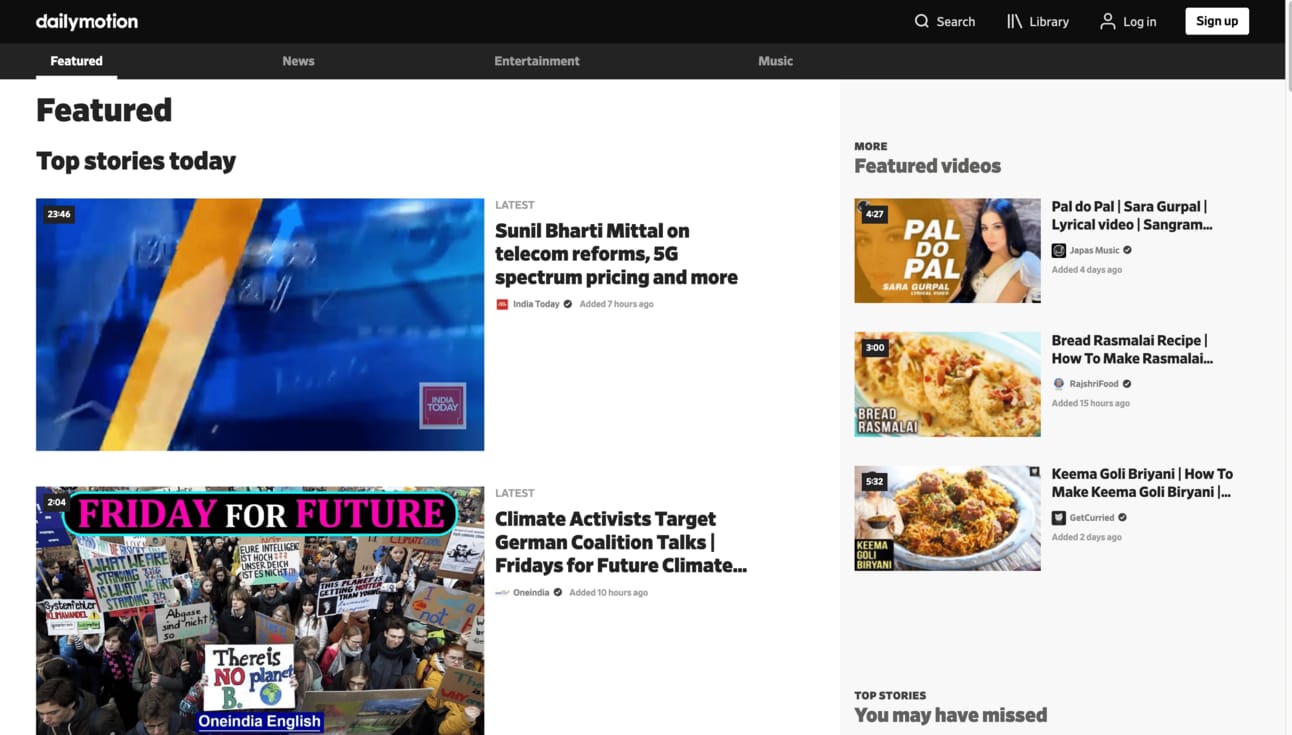 Dailymotion - the home for videos that matter | Best YouTube Alternatives by Techkzar