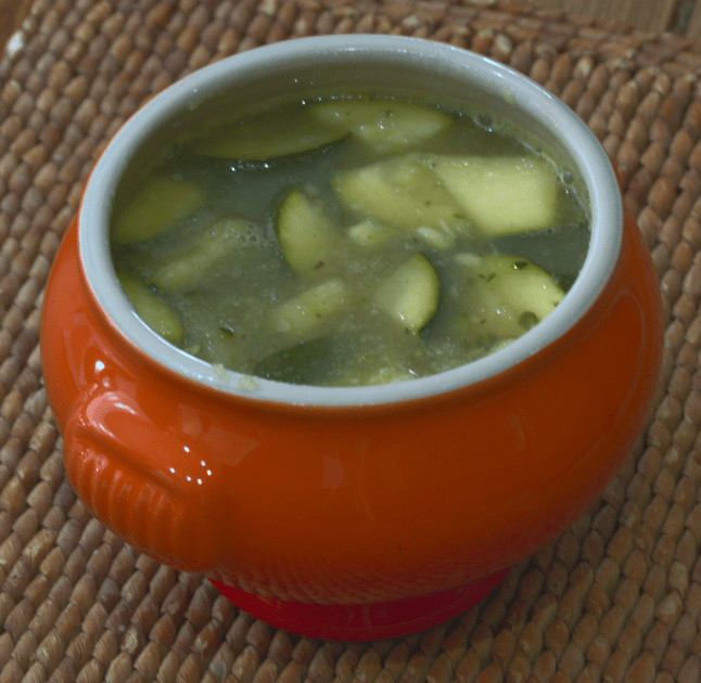 Courgette soup