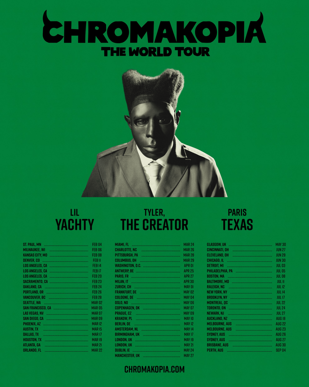 Chromakopia tour dates
