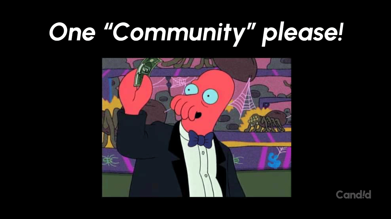 One Community Please - Zoidberg, futurama meme