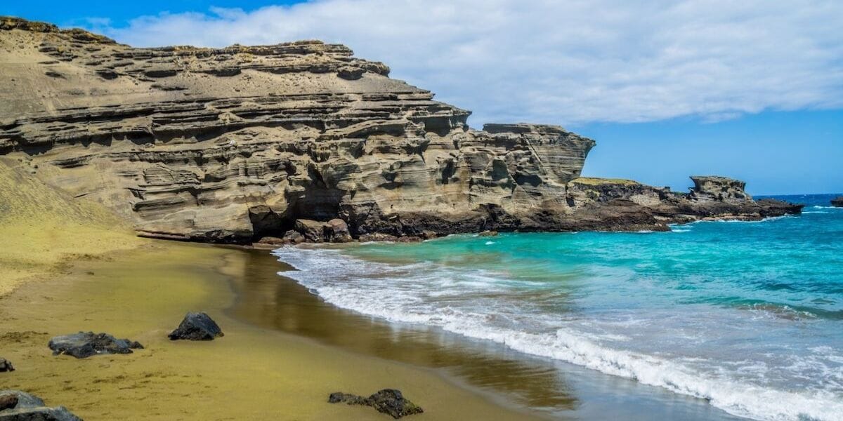green sand beach