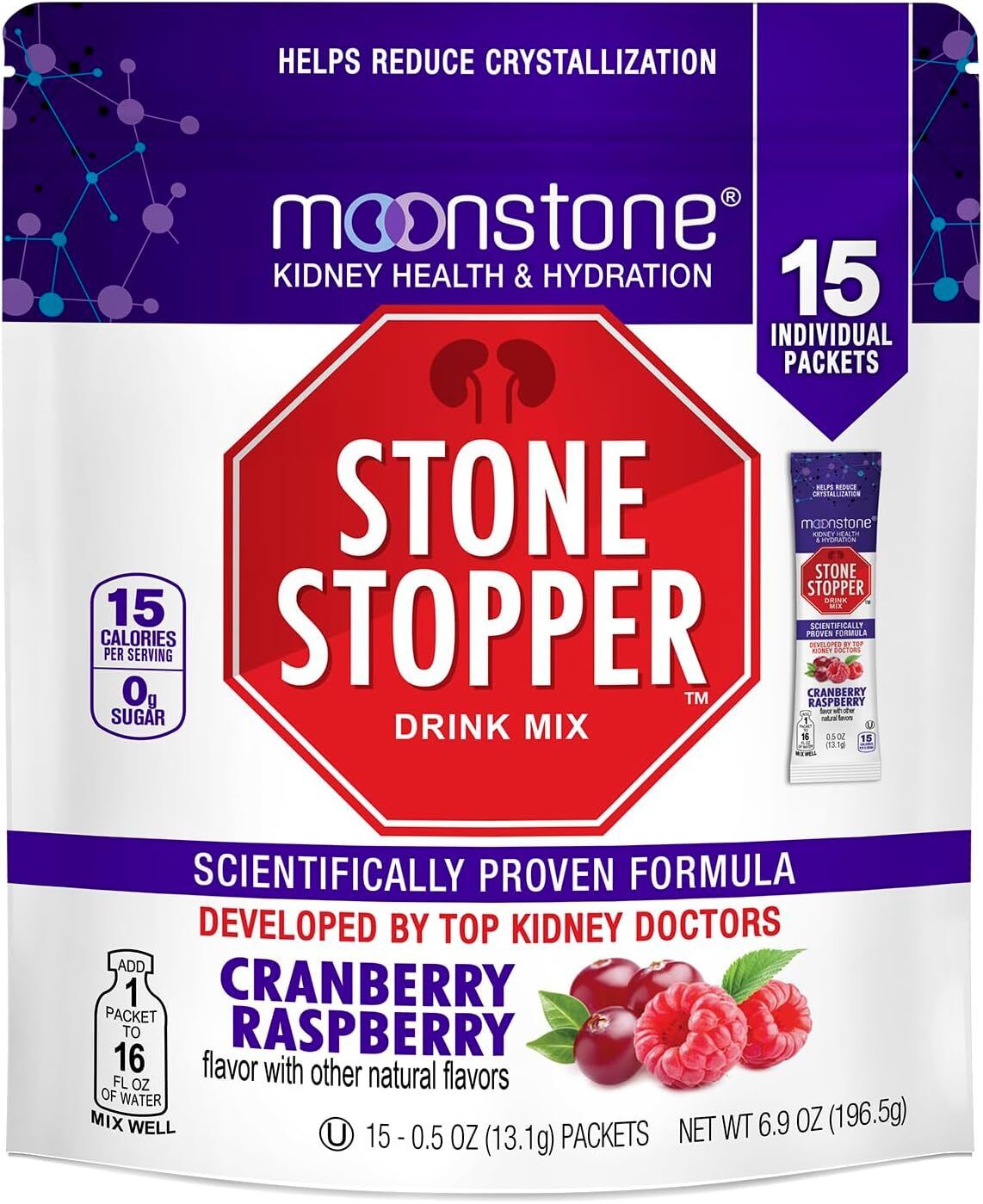 cranberry raspberry stone stopper drink mix