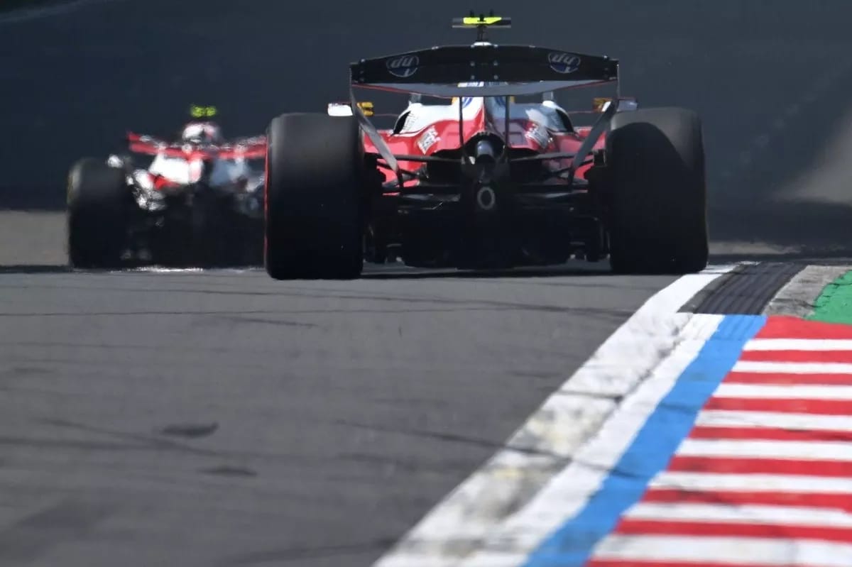 Ferrari F1 car rear wing