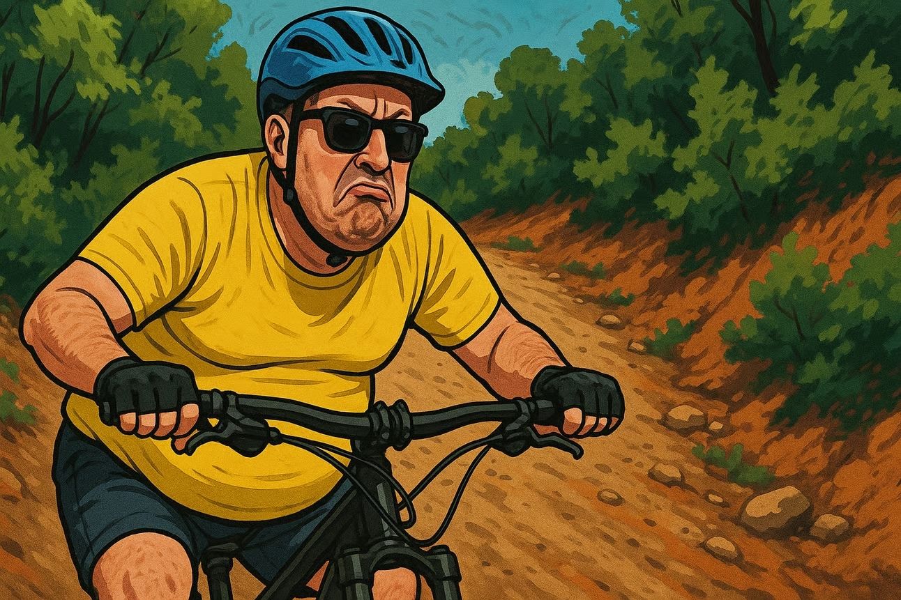 Un beta pensando que dar una vuelta en bici es cool