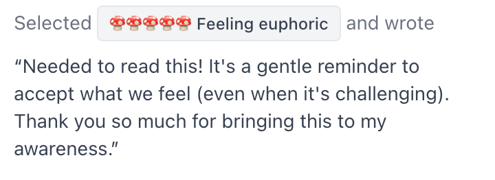 Feeling euphoric