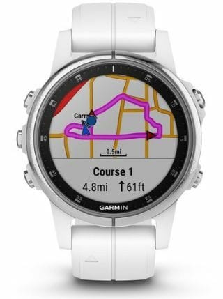 watch showing city map
